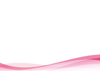 Obraz premium ウェーブ背景 ピンク