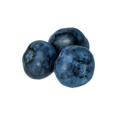 Blueberry berry on white background. Cut out