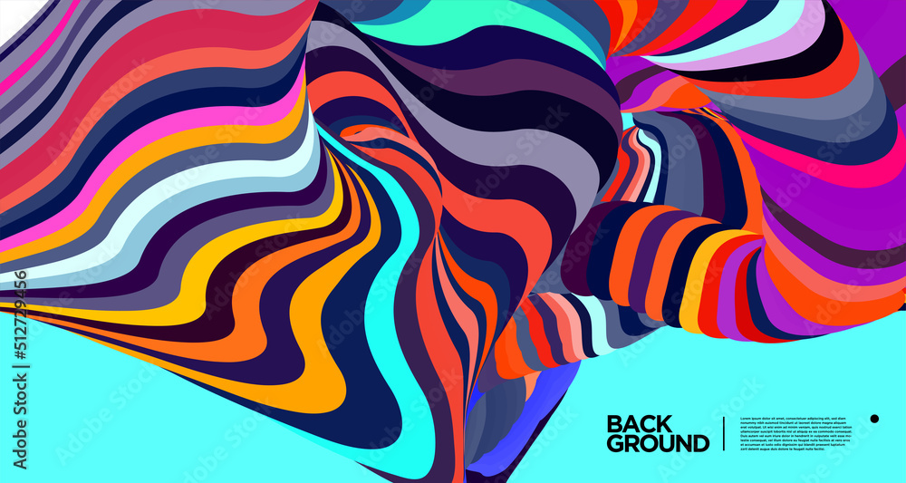 Poster vector colorful abstract fluid background for banner template