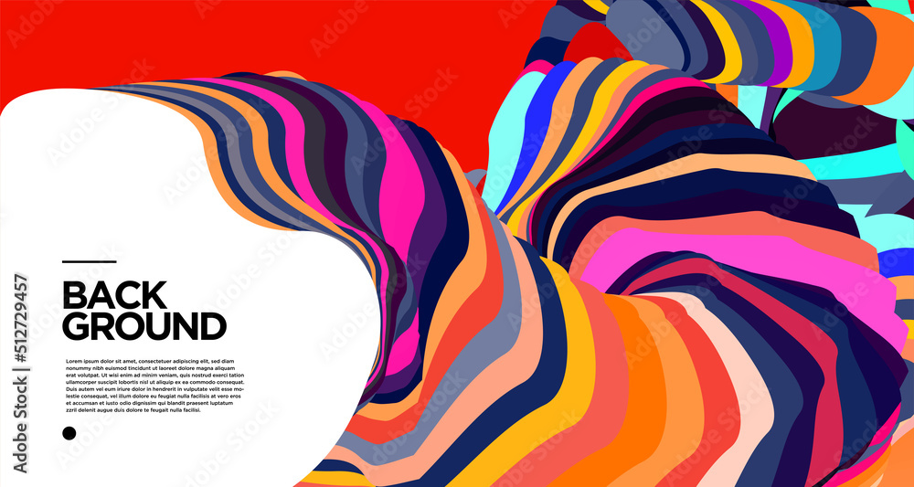 Aufkleber vector colorful abstract fluid background for banner template