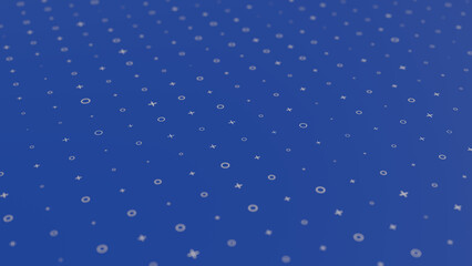 Abstract background in blue with texture of crosses and circles