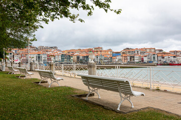 View of Lekeitio in basque country