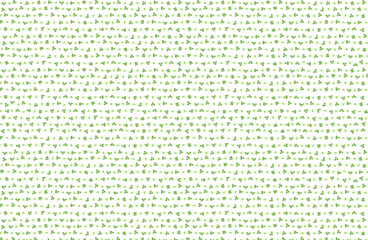 三つ葉＆四つ葉のクローバーの背景素材