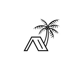 Camping logo design template icon vector illustration