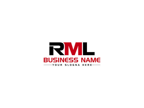 Minimalist RML Logo Letter Vector, Colorful RM r m Logo Icon Design For Any Type Of Business