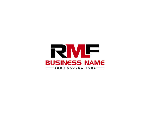 Minimalist RMF Logo Letter Vector, Colorful RM r m Logo Icon Design For Any Type Of Business