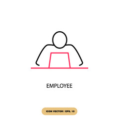 employee icons  symbol vector elements for infographic web