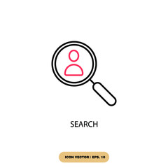 search icons  symbol vector elements for infographic web