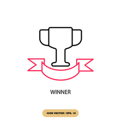 winner icons  symbol vector elements for infographic web