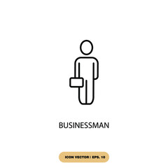 businessman icons  symbol vector elements for infographic web