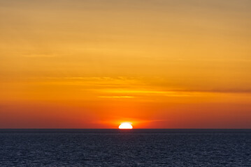 北海道厚田の夕日