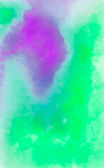 green and purple background with liquid texture