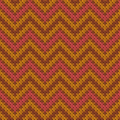 Fototapeta premium Soft chevron stripes christmas knit geometric