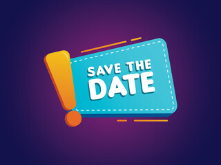 Save the date illustration vector