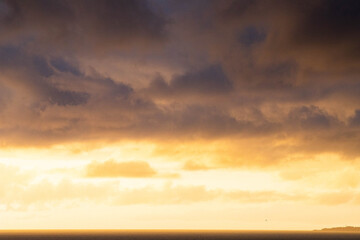 Fototapeta na wymiar amazing sunset over the sea