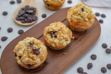 sweet home made chocolate muffins