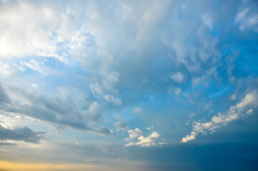 blue sky with clouds