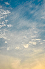Fototapeta premium sunset over the clouds