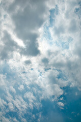 blue sky with clouds