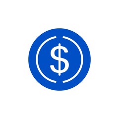 Stablecoin USD Coin. USDC vector icon illustration.