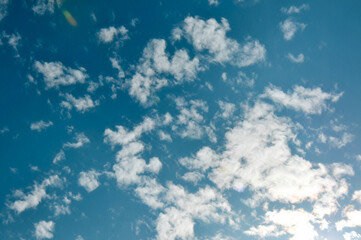 blue sky with clouds