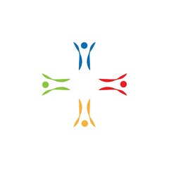 Community, network and social icon vector