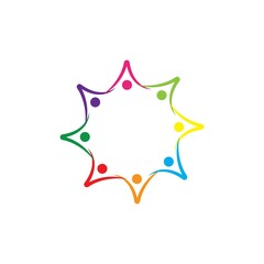 Community, network and social icon vector