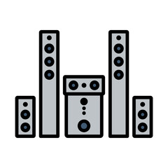 Audio System Speakers Icon