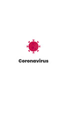 simple illustration of corona virus shape