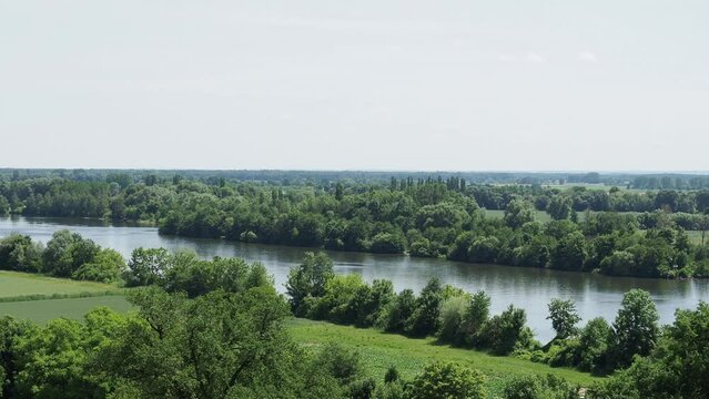 View of river Danube in Donaustauf
