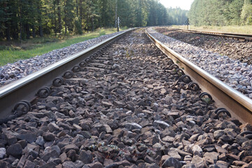 Train track/ railroad - perspective