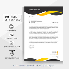 Creative Modern corporate letterhead design Template