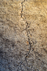 crack in the wall of the building for the background