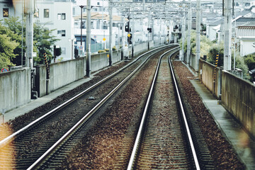 Naklejka premium 線路の風景
