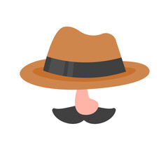 detective cartoon The concept of truth investigation in crime cases.