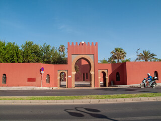 Castillo de estilo árabe en el paseo marítimo de Benalmádena, Málaga, Andalucía, España