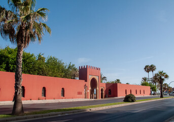 Castillo de estilo árabe en el paseo marítimo de Benalmádena, Málaga, Andalucía, España