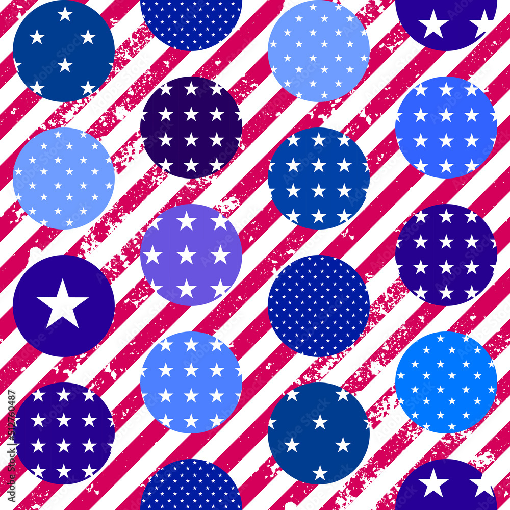Poster Patchwork textile pattern. Seamless quilting design background.