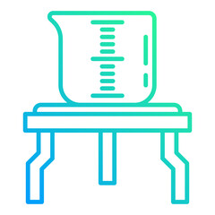 measuring cup icon on transparent background