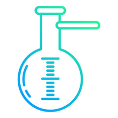 distillation tube icon on transparent background