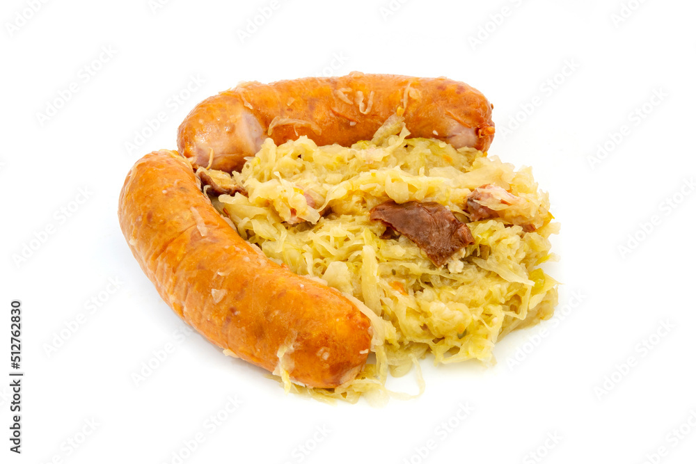 Canvas Prints sausage and sauerkraut