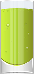 Glass of fresh juice clipart design illustration