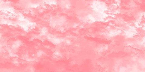 Fototapeta premium Grunge paint light pink watercolour background on white paper texture. Abstract soft shades aquarelle illustration. Watercolor canvas for creative design, Pink cement wall texture background. 