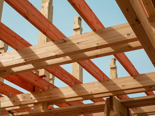 Construction of a wooden house: frame details