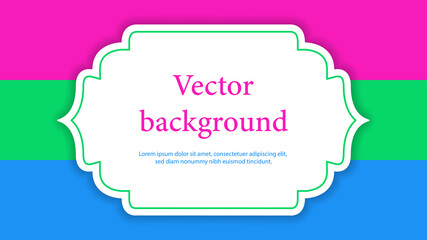 Banner with Polysexual Flag