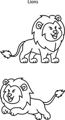 Lion Logo design concept. Lion. Lion vector. Lion logo. Lion Logo vector. 