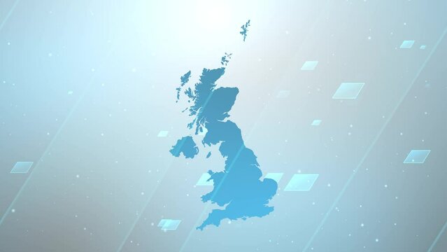 4K UHD, 3840 x 2160 Pixels,  United Kingdom Country Map Background

Works with all editing Programs

Suitable for Patriotic Programs, Corporate Intros, Tourism, Presentations