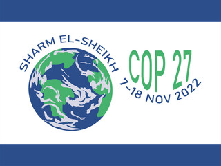 COP 27 in Sharm El-Sheikh, Egypt. 7-18 november 2022.  United nations climate change conference.  International climate summit.