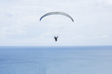 Paragliding at beach