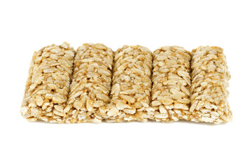 Sweet caramel sweets from sunflower seeds, gozinaki.